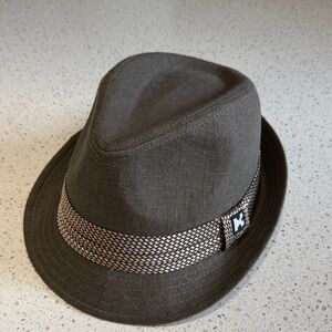 Stylish Gray/taupe Fedora Hat